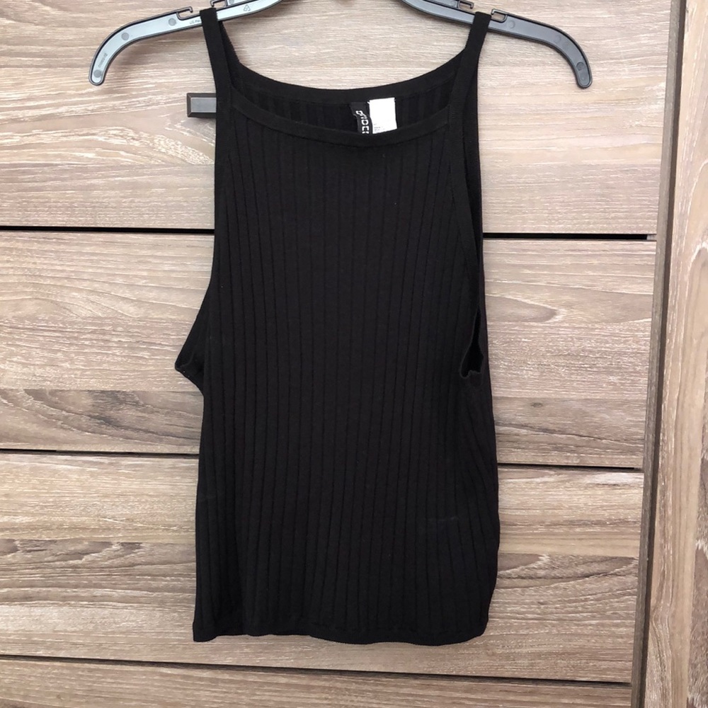 Black tank top